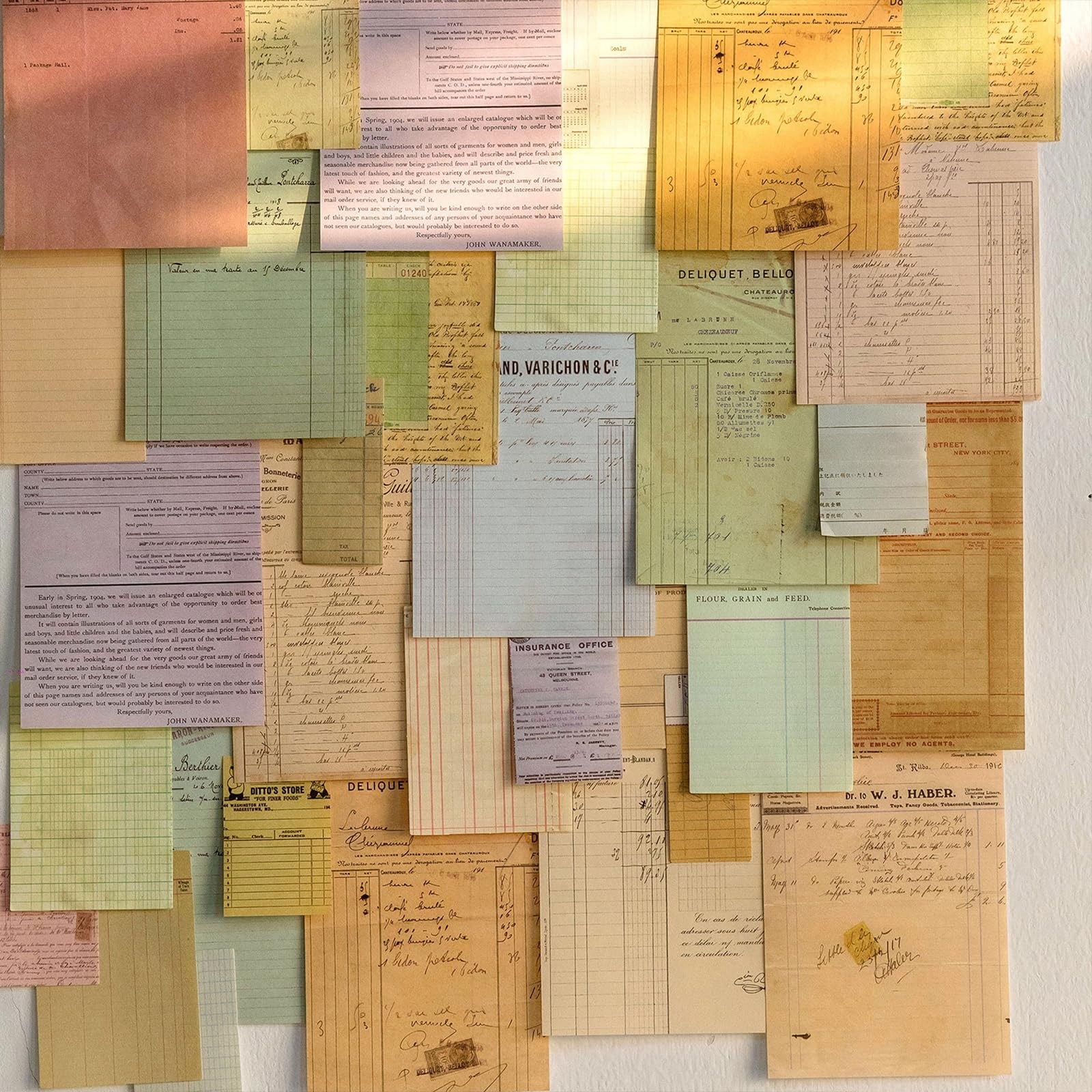 200 Sheets Vintage Newspaper Tickets Scrapbook Paper Ephemera Card Making Junk