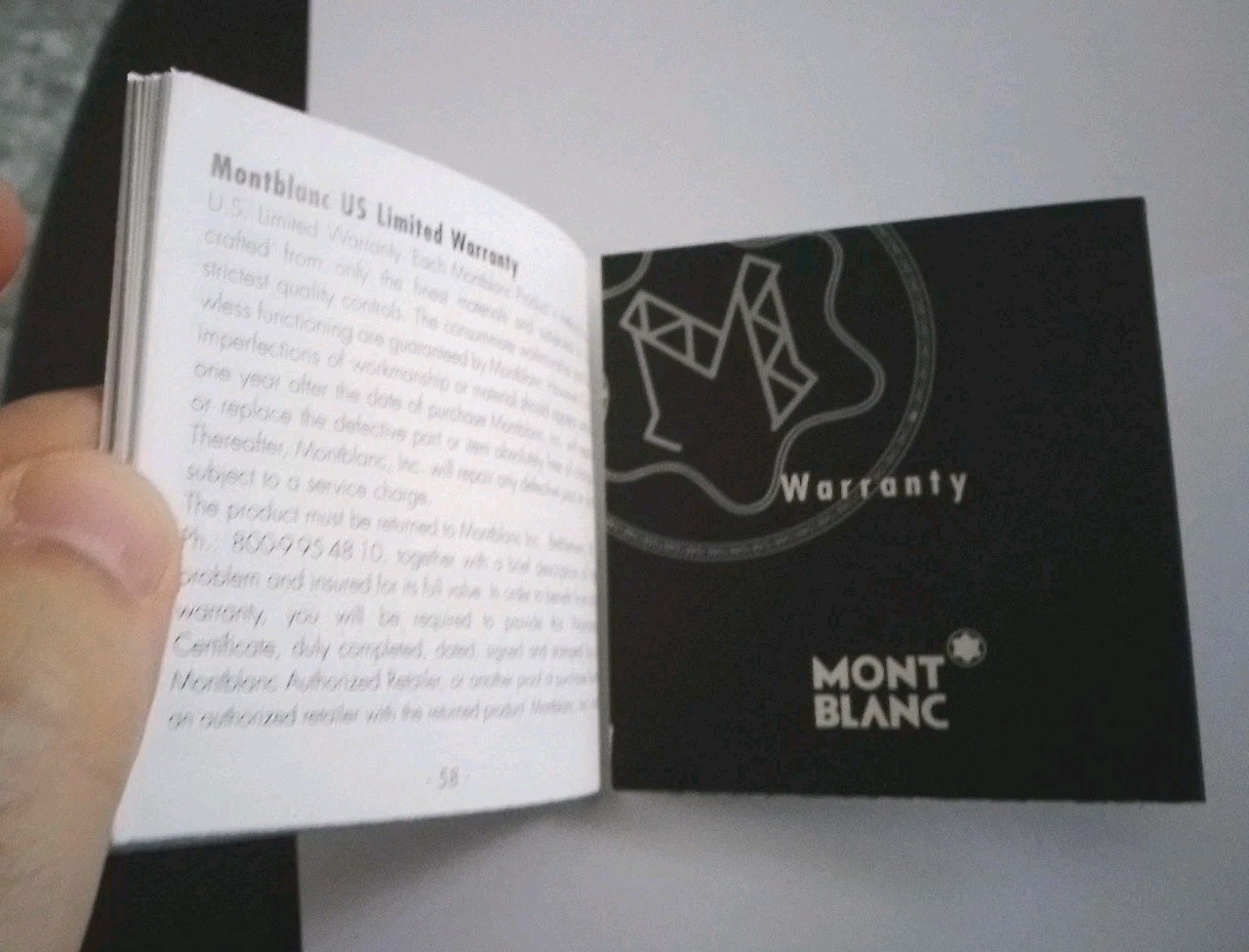 Montblanc Service Guide + International Warranty Empty Ident. No. 1061061 2001