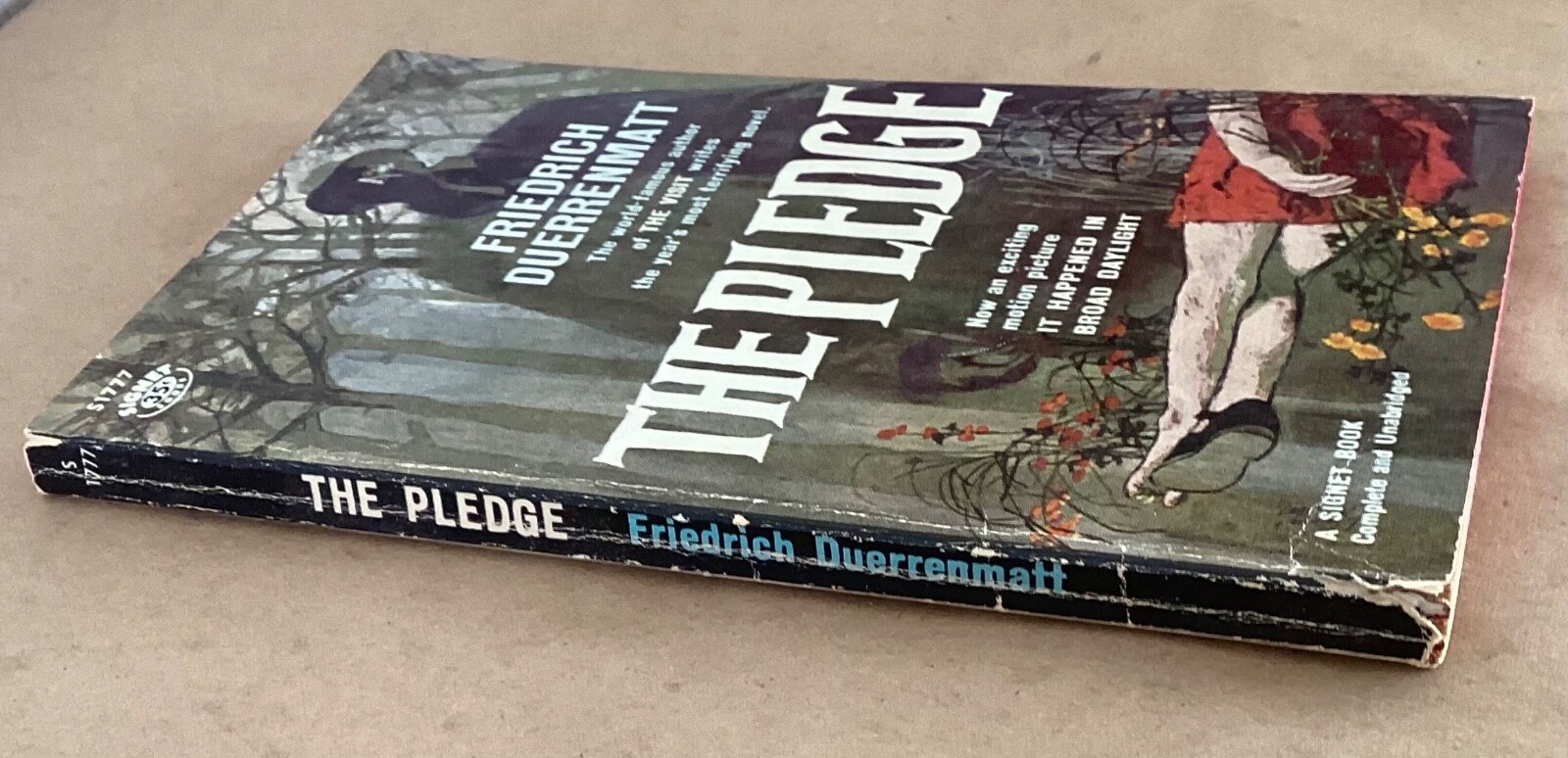 The Pledge Friedrich Duerrenmatt 1960 vintage paperback noir pulp Signet 1st prt