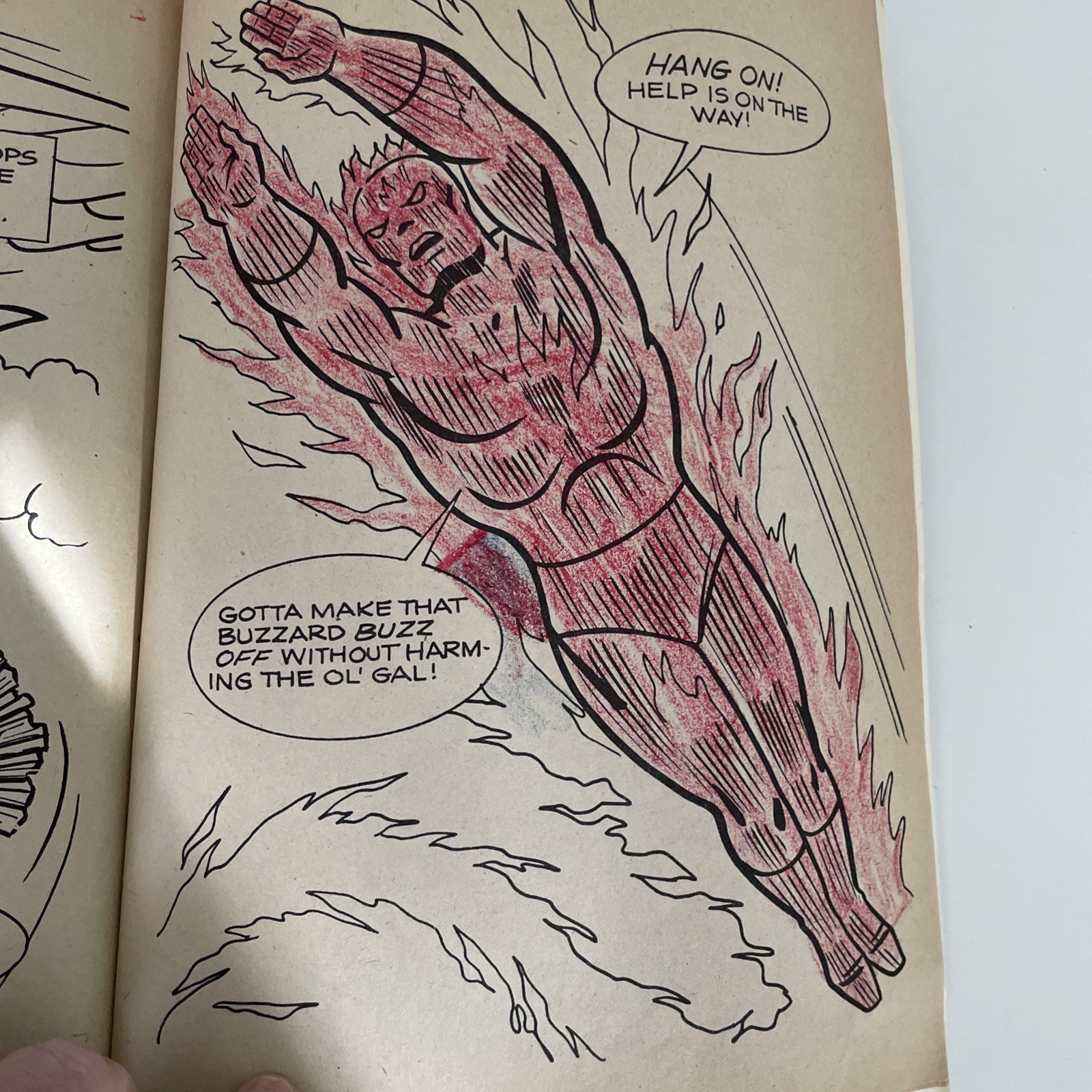 Vintage Marvel Comics – FANTASTIC FOUR Meet “THE WITCH” Coloring Book – 1977
