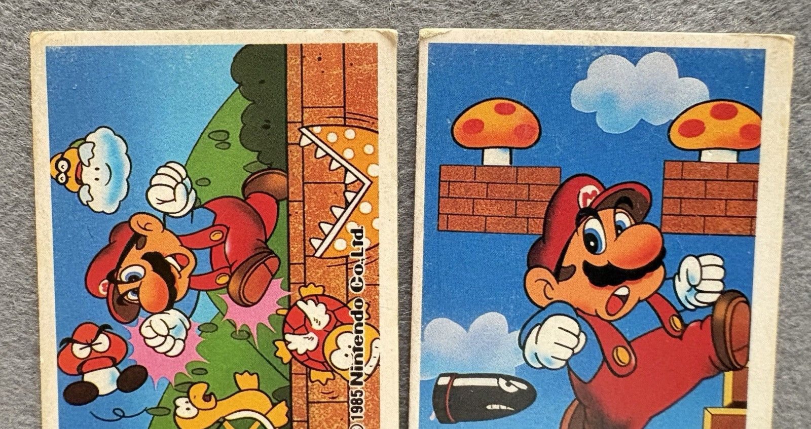1985 Super Mario Bros Menko – Vintage Japanese Nintendo Famicom Card Lot of 9