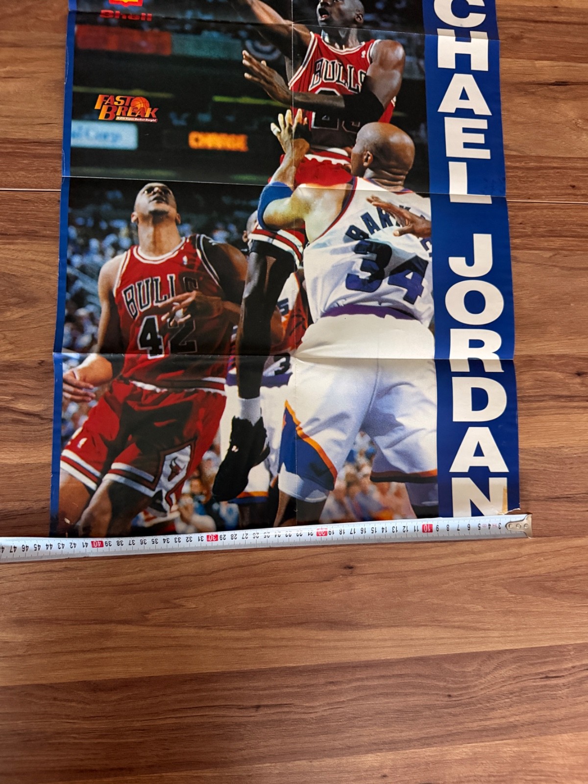 Vintage Michael Jordan Chicago Bulls Turkish Magazine Gift Poster Rare NBA