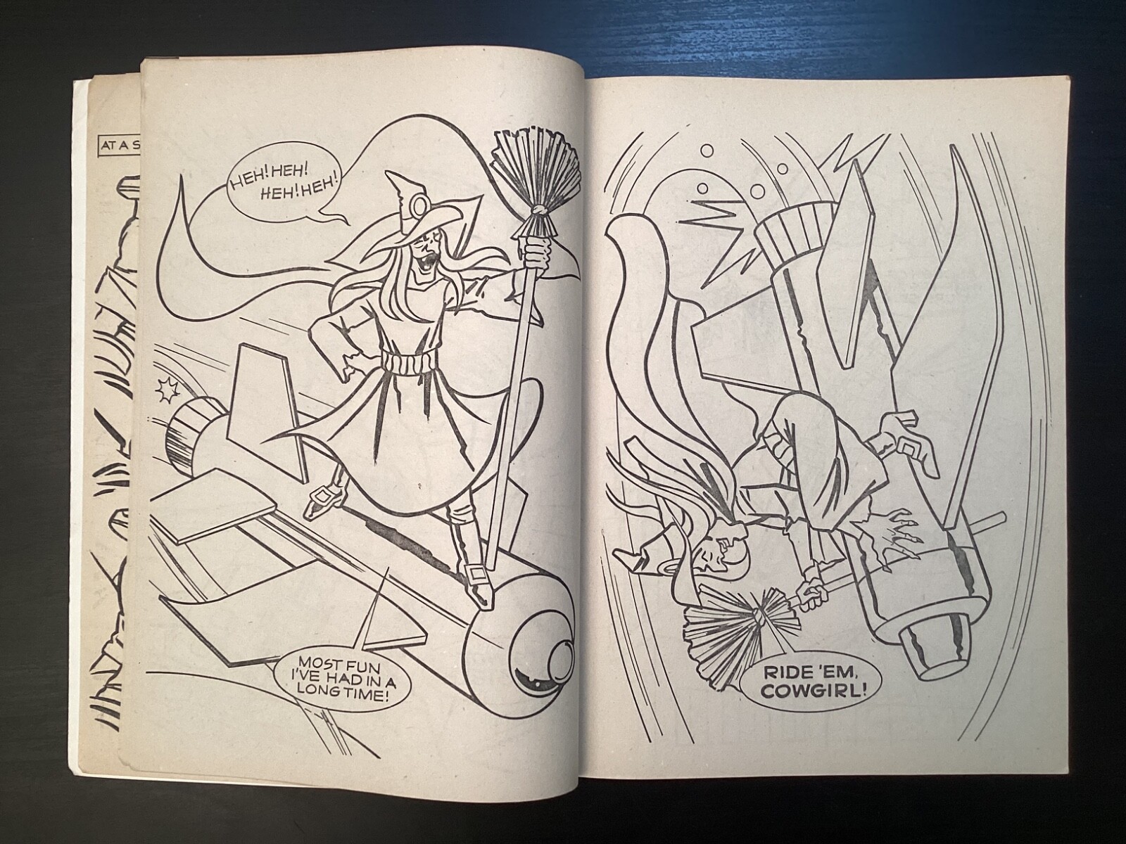 FANTASTIC FOUR meet “THE WITCH” Coloring Book copyright 1977 Marvel Comics Group