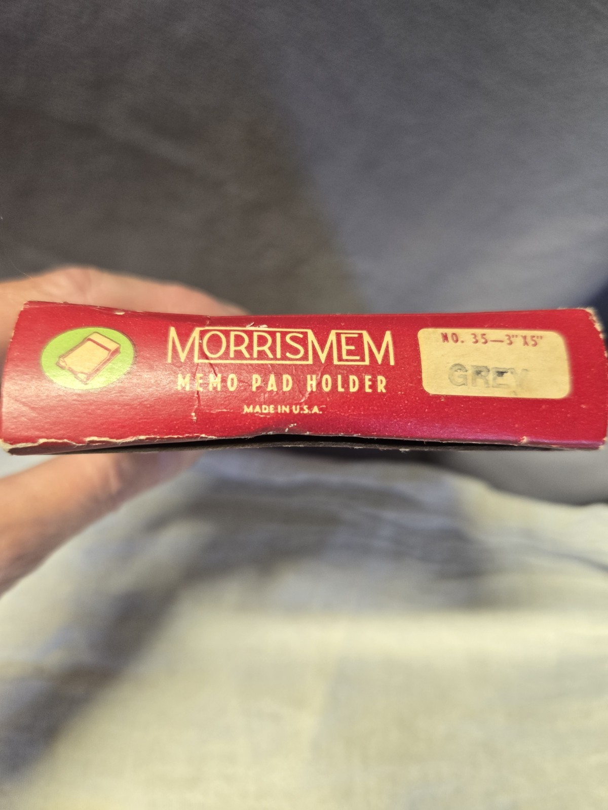 1960s Vintage MorrisMem Telephone Blank Paper Pad With Memo Pad Holder USA Made