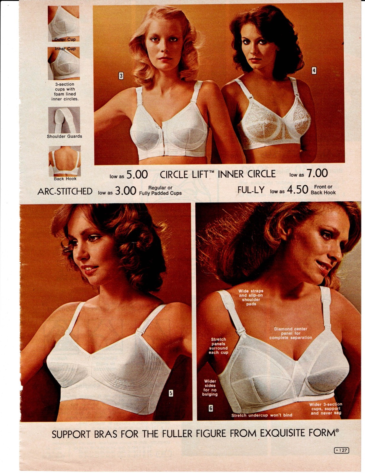 VINTAGE 70’S LADIES BRAS PHOTO CATALOG ADS PRINTS