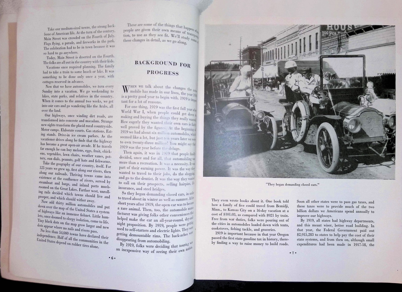 A Car Traveling People Book Auto History 1920s-40s Photos Americana