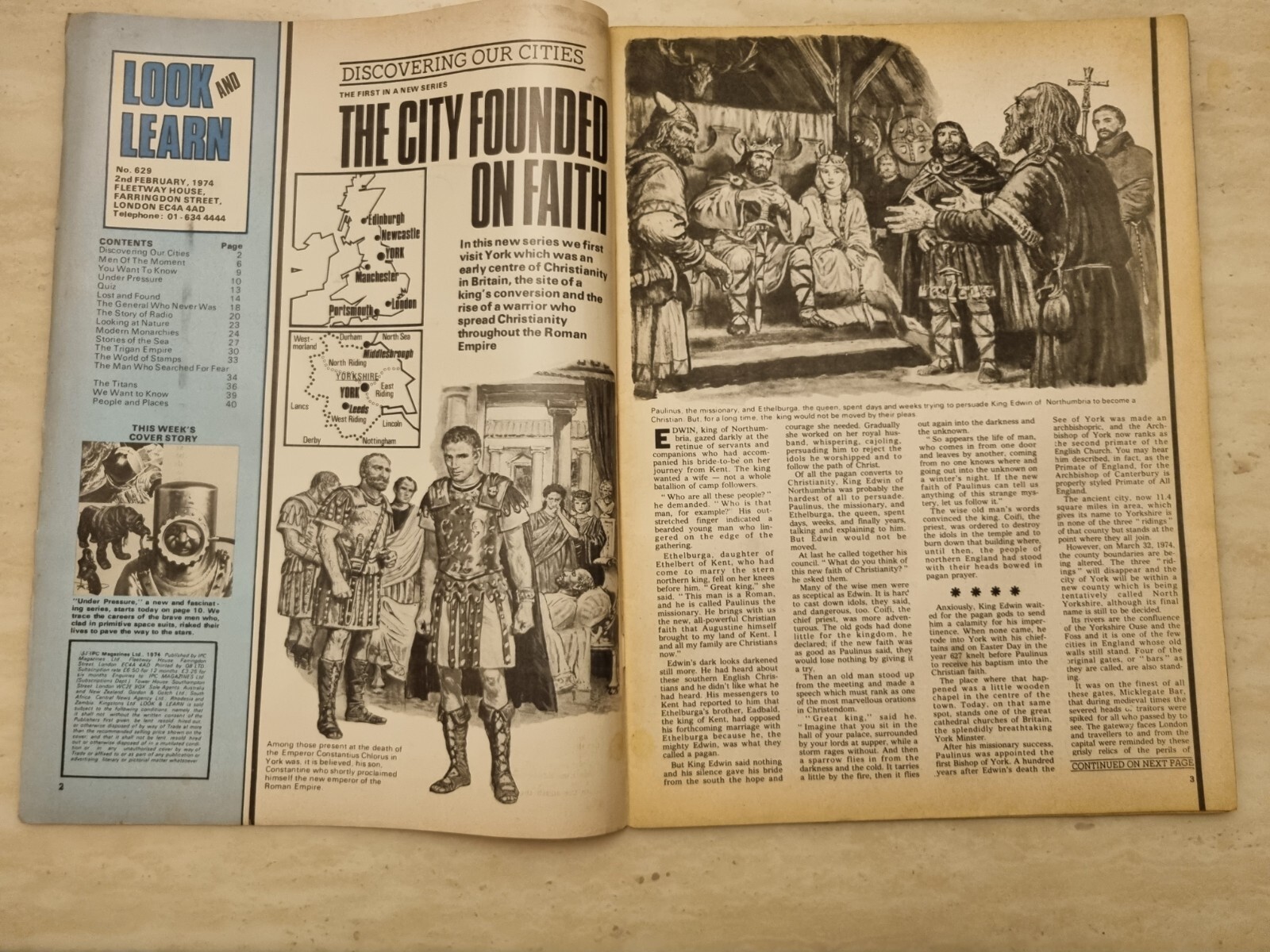 Look and Learn Magazine No. 629, 2nd February 1974 – The None eyed Pilot who
