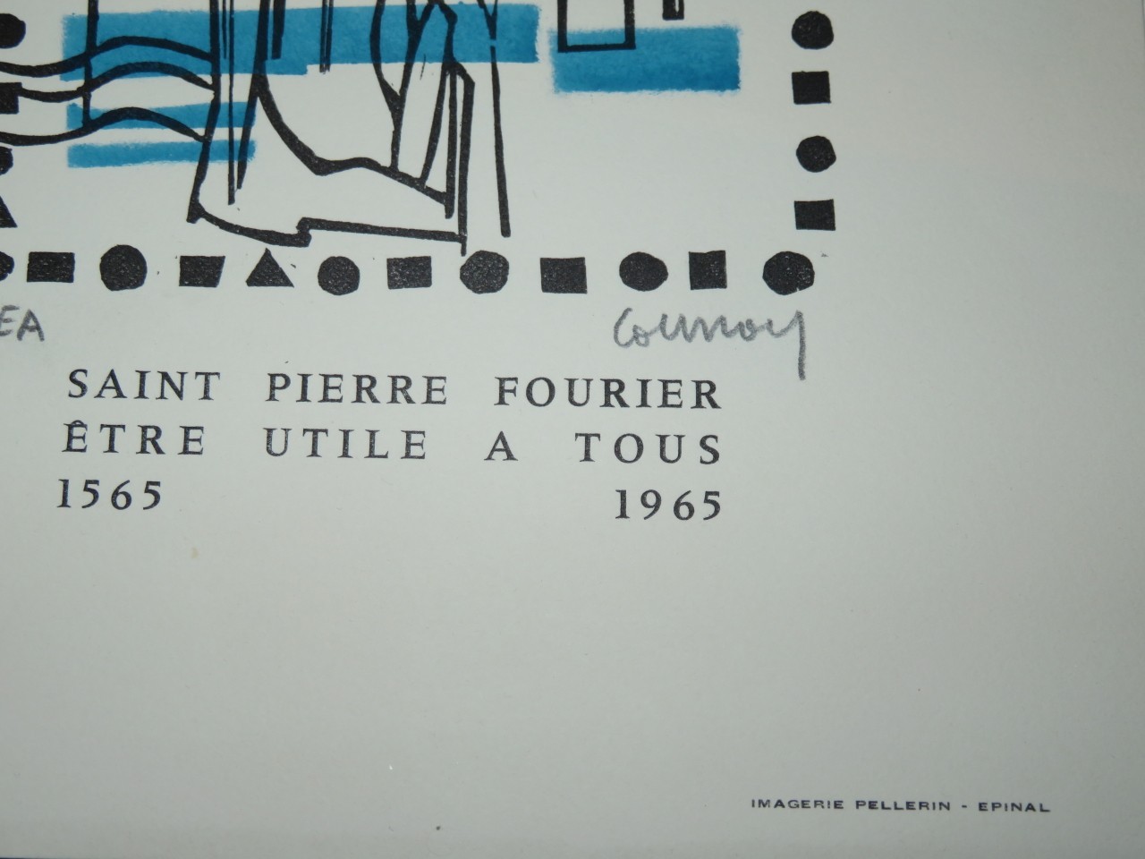 Jean P. COURROY (Metz 1938) ENGRAVING EPINAL SAINT PIERRE FOURIER VOSGES LORR…