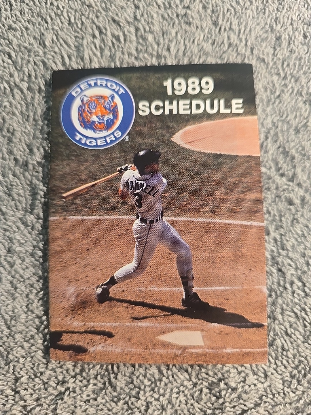 Detroit Tigers 1989 Baseball Foldout Pocket Schedule