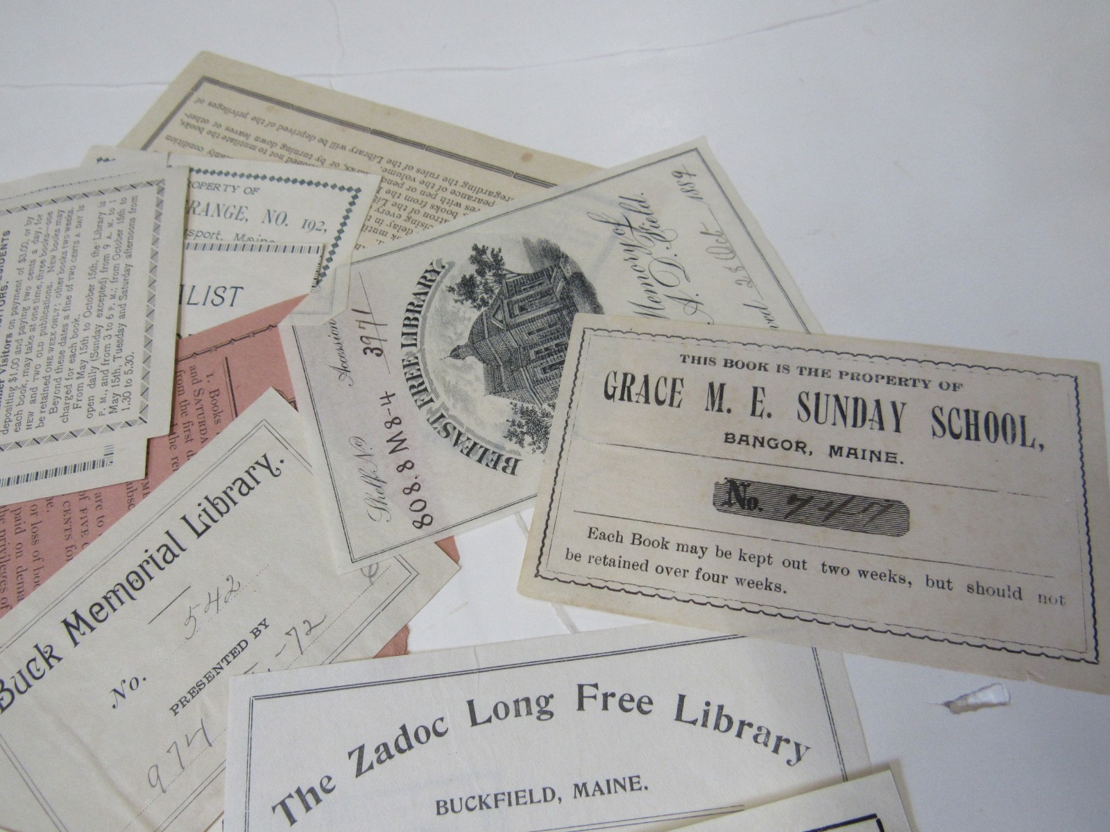 Fifty Library bookplates (some duplicates) late 19th/20th Century