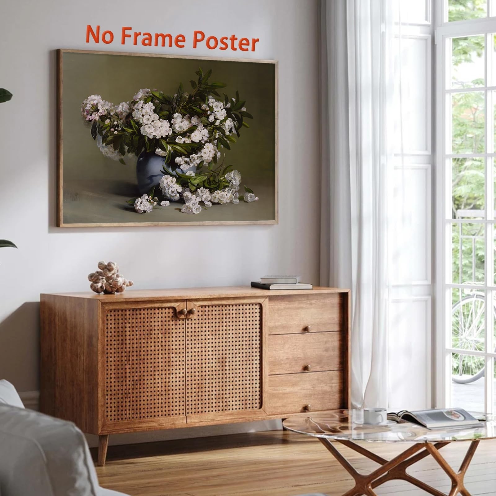JCSMHVLA Vintage Farmhouse Floral Wall Art Painting Retro Landscape Prints Vi…