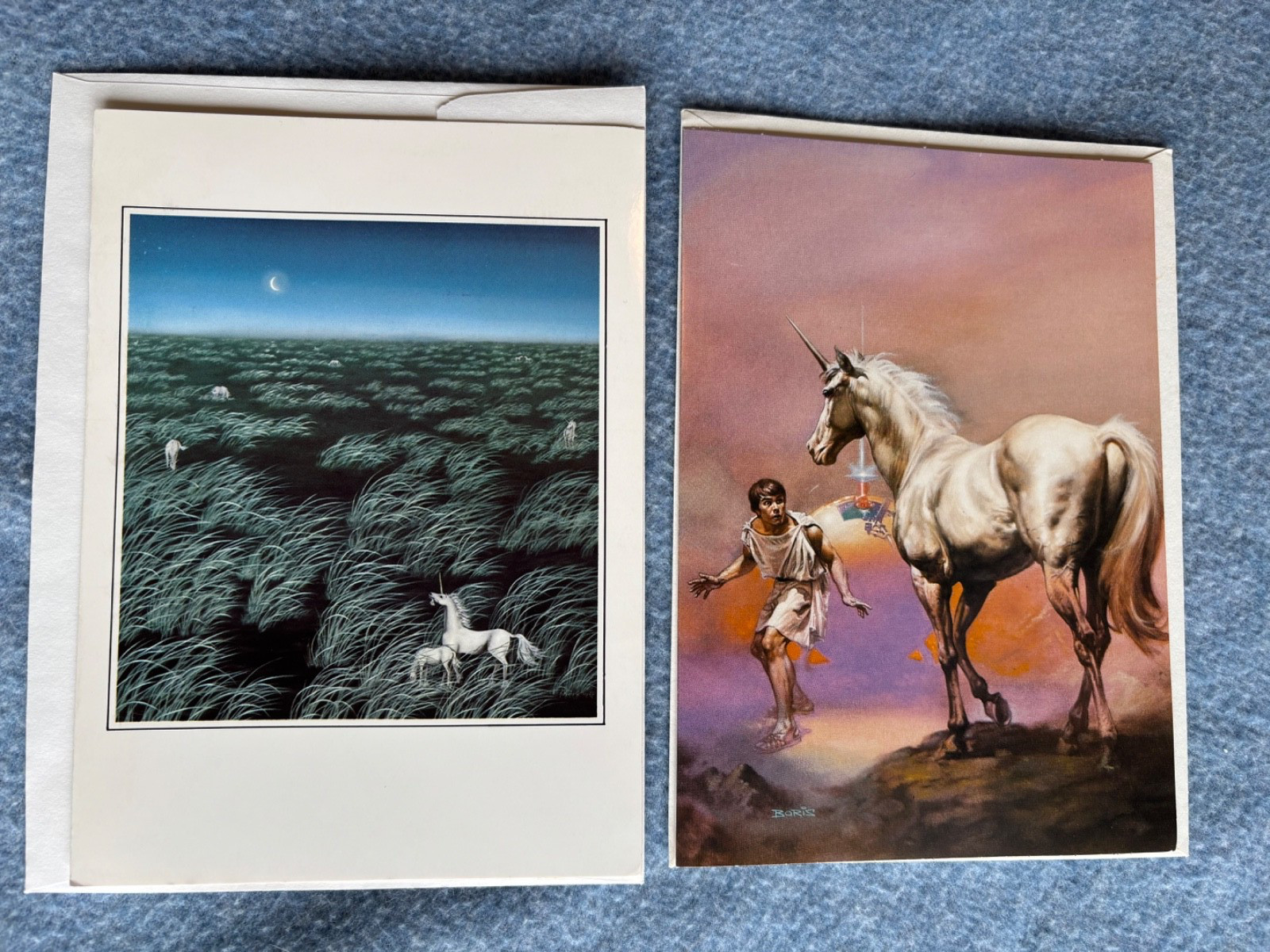 Lot of 13 Assorted Unicorn Greeting Cards, Unused Unsigned with Envelopes