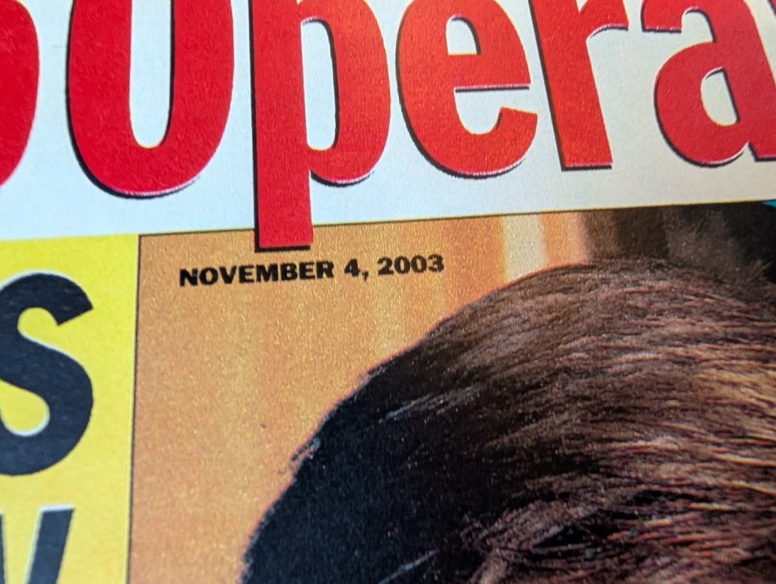 NOV 4 2003 – SOAP OPERA WEEKLY Vintage Magazine O.C. General Hospital