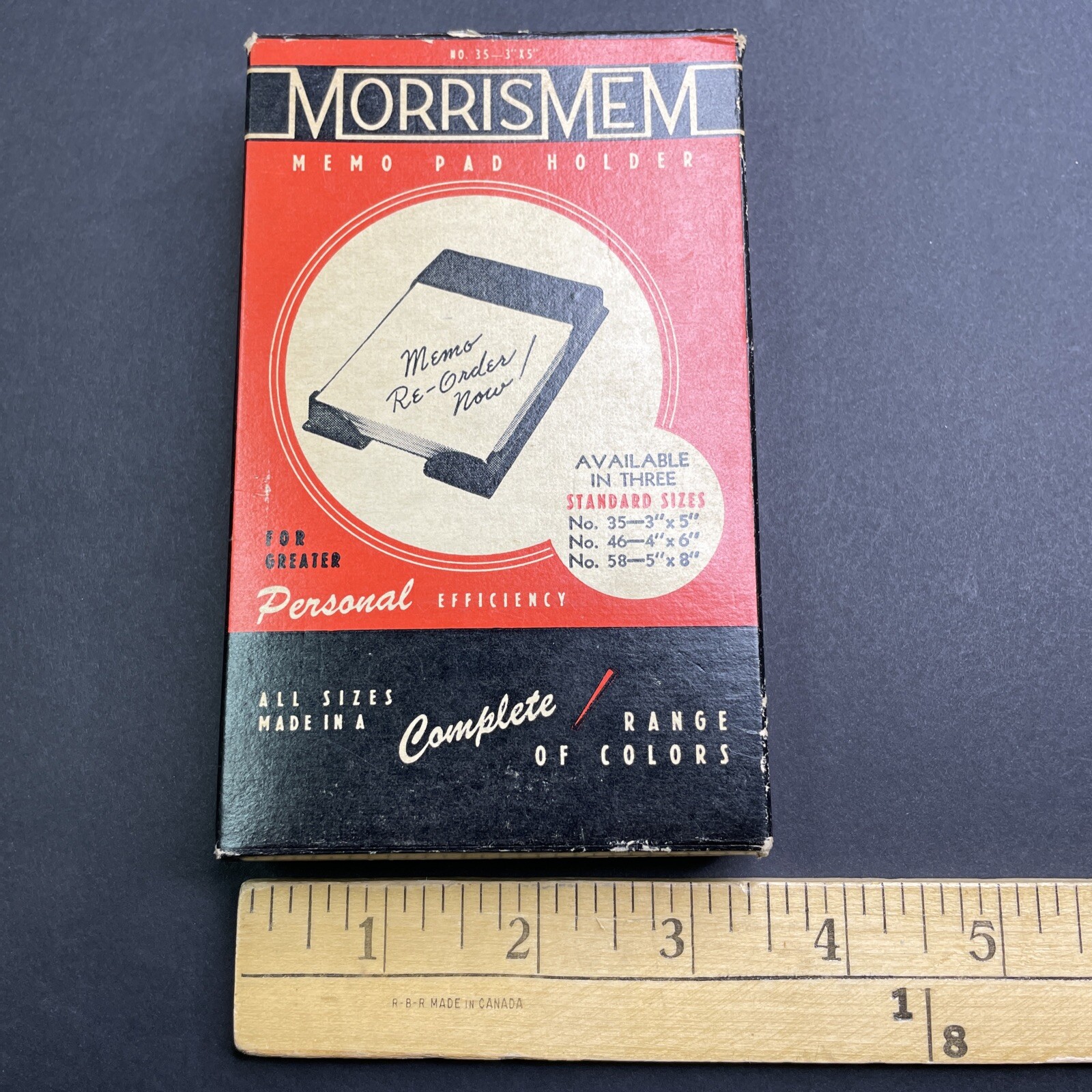 Vintage 1960s MorrisMem Telephone Blank Paper Pad With Memo Pad Holder USA Made