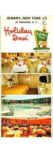1950s Albany NY Holiday Inn Motel Rack Cards 2 Americana Travel Pieces