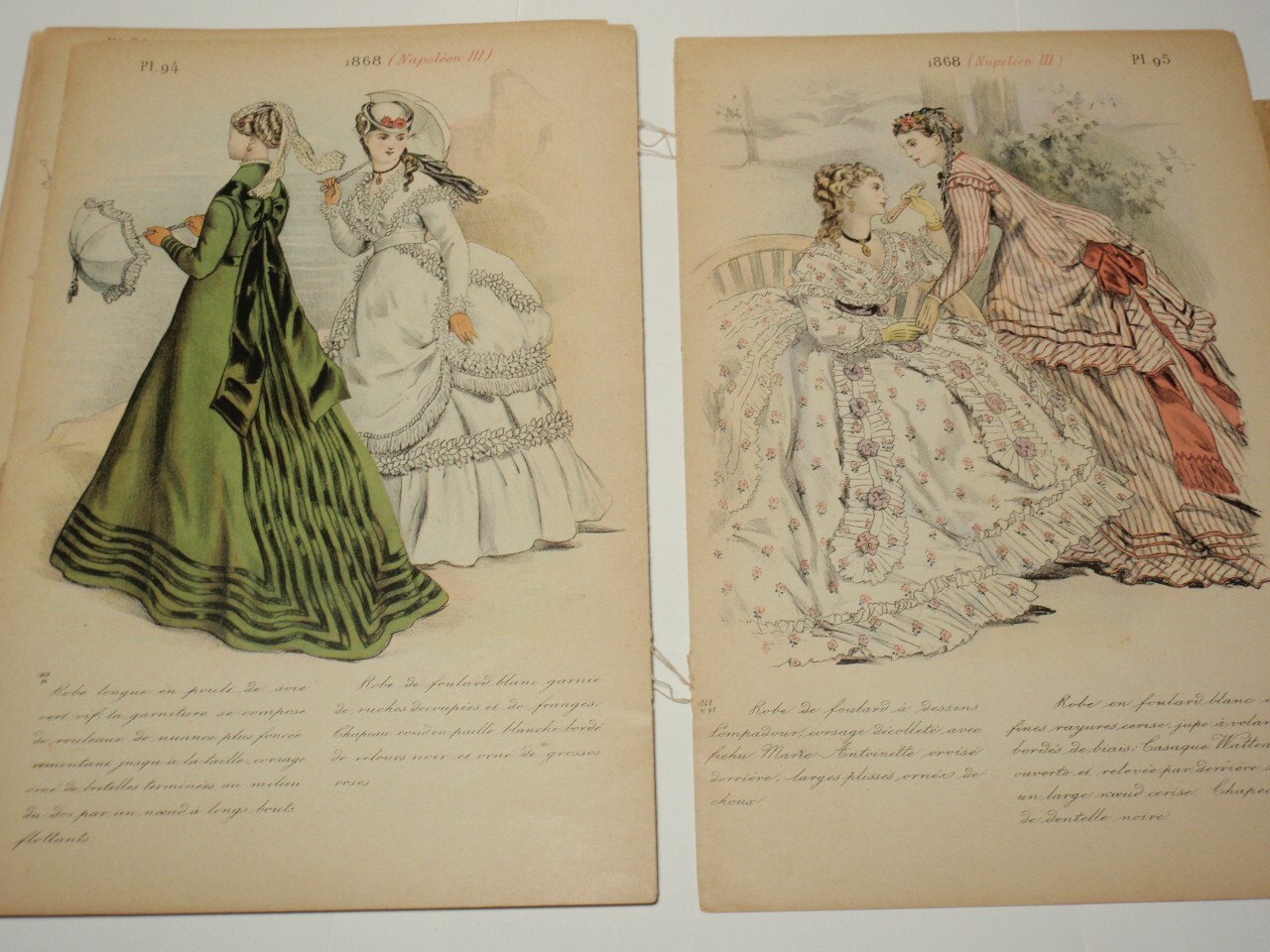 Antique 19th Century French Fashion Magazine – La Mode de 1830 a 1870 *As-Is*