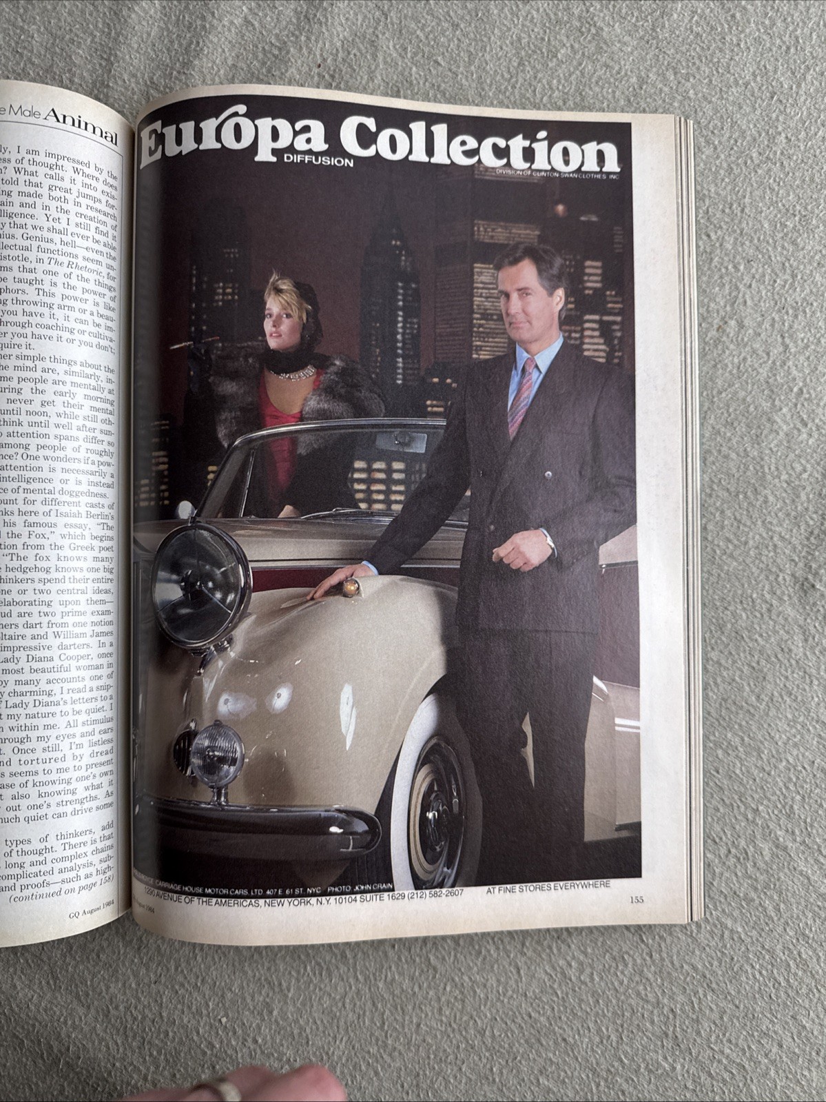 AUGUST 1984 GQ – GENTLEMANS QUARTERLY fashion magazine JOSEPH HELLER