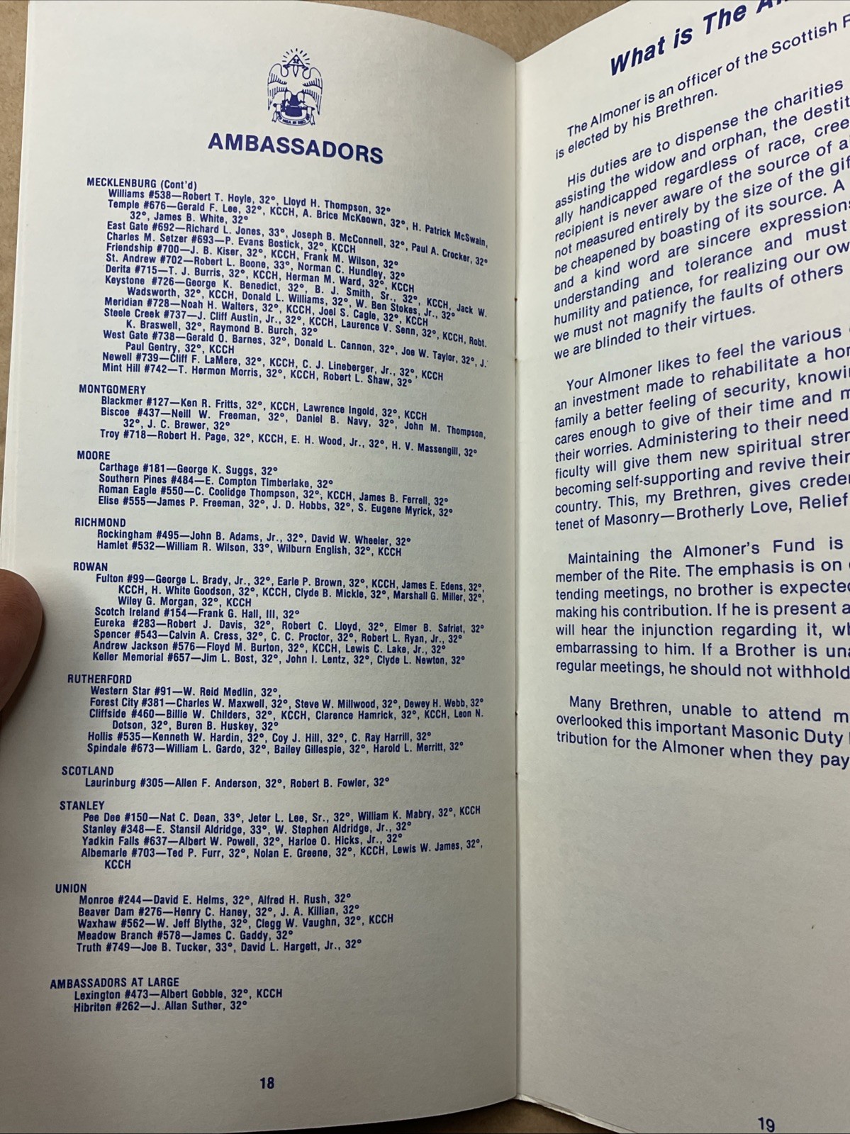 30 Oct-1 Nov 1980 Benoit-mills Memorial Class Fall Reunion Freemasonry Nc B73