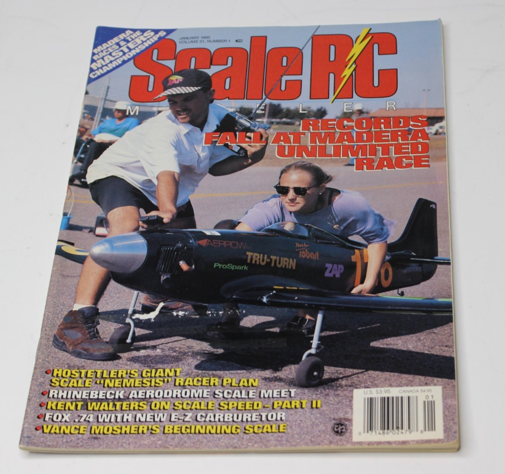 Vintage Scale RC Modeler Magazine – Vol. 21 No. 1 – January 1995