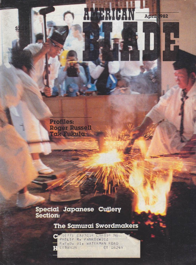 AMERICAN BLADE 4 1982 Roger Russell Tak Fukuta; Japanese cutlery; Samurai makers