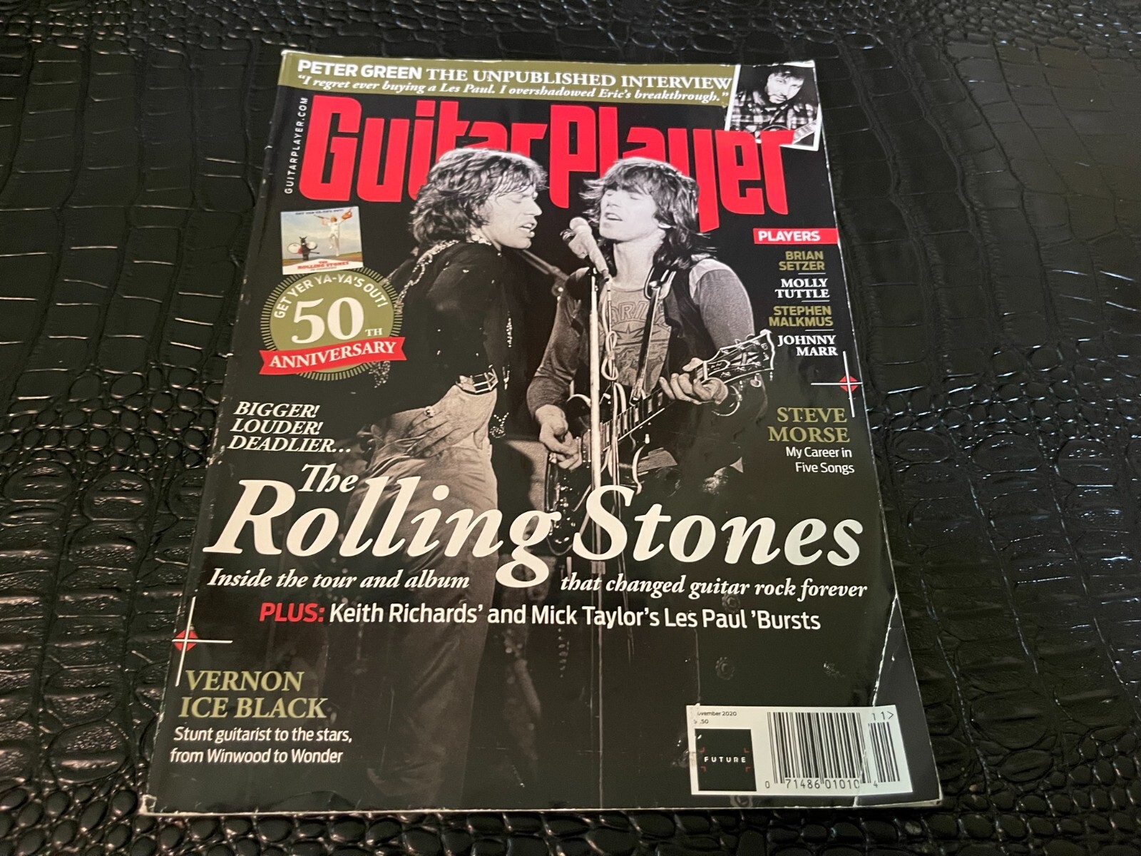 NOVEMBER 2020 GUITAR PLAYER music magazine ROLLING STONES