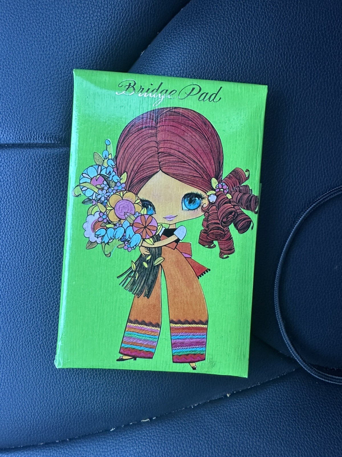 Bridge Pad 1970s Hippy Girl American Greetings Japan with Original Box Ephemera