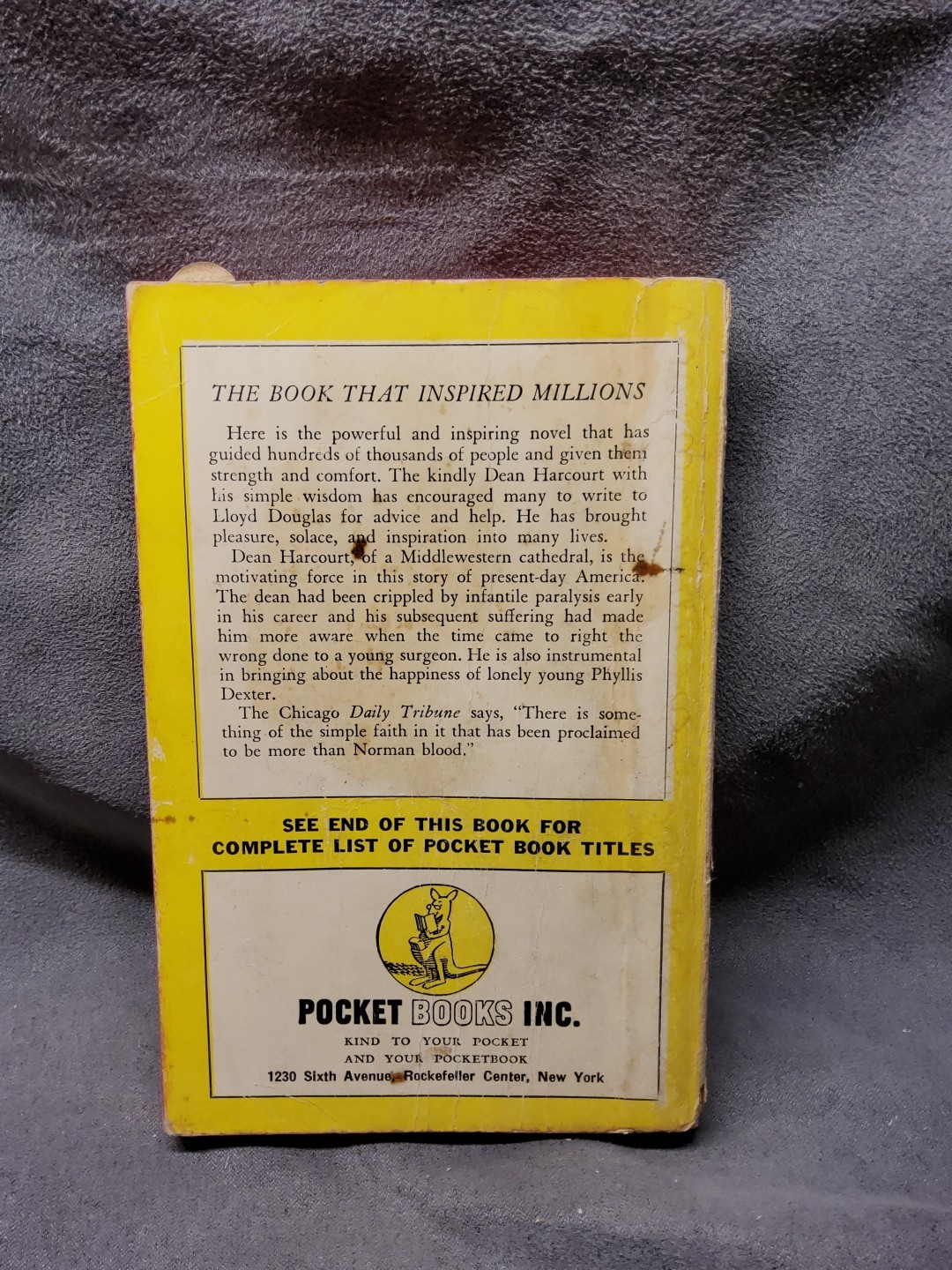 J849 Green Light 175 Lloyd Douglas Pocket Book Vintage Paperback Book