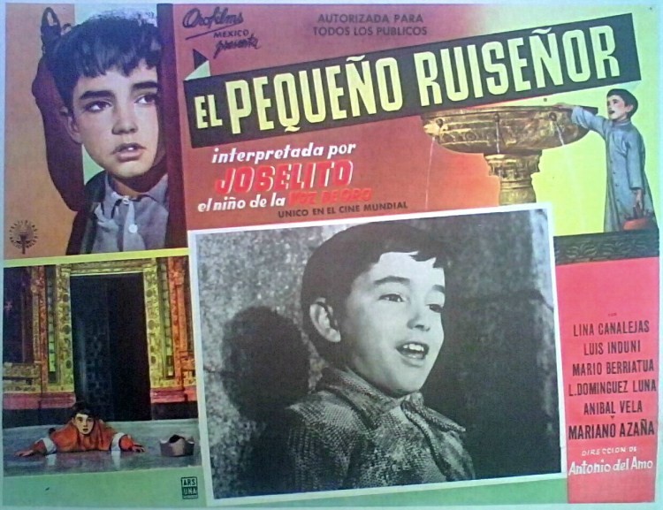 Joselito Jimenez SPAIN PEQUENO RUISENOR LOBBY CARD GENUINE VINTAGE ORIGINAL 1956