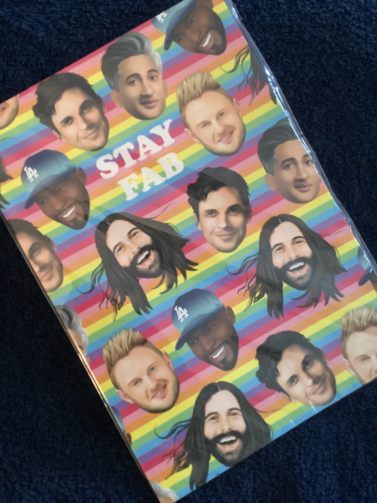 Queer Eye ‘STAY FAB’ Lined Notebook By Central 23 NEW