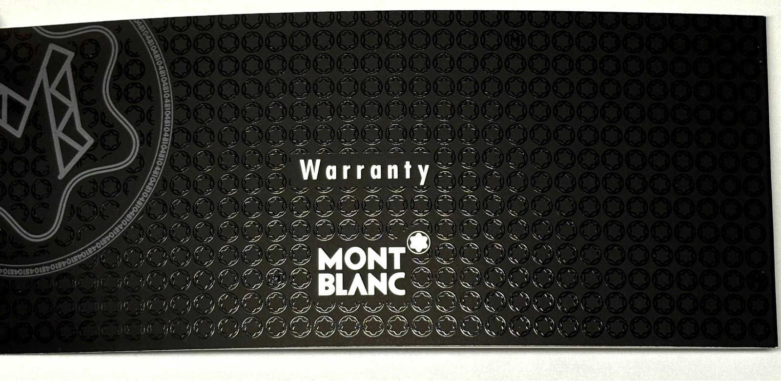 MontBlanc Watch Warranty Guarantee Blank Certificate & Service Guide Booklet