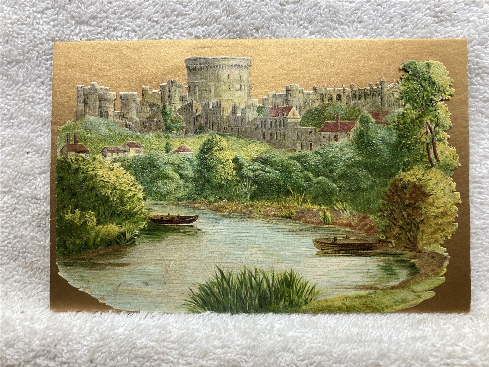 1890’s 1900’s Advertising Card Unknown Castle Vtg