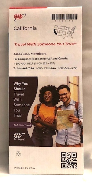 NEW AAA Road Map of California CA Cali 2025 State Series Edition