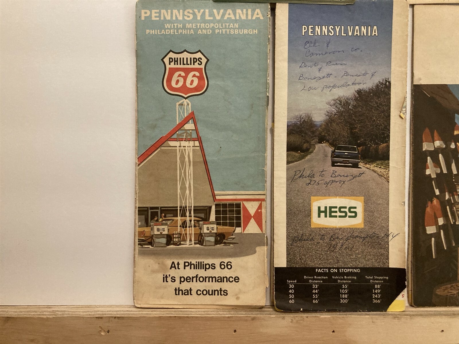 1960s 1970’s New Jersey Pennsylvania Maine Delaware Maps Exxon Hess Atlantic Vtg
