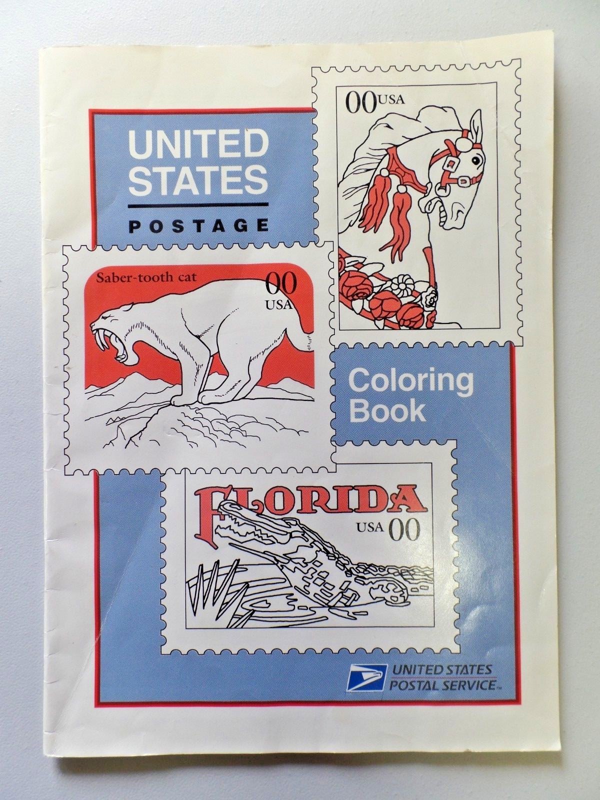 1994 United States Postal Service Postage Stamp Coloring Book Lightly Used 040