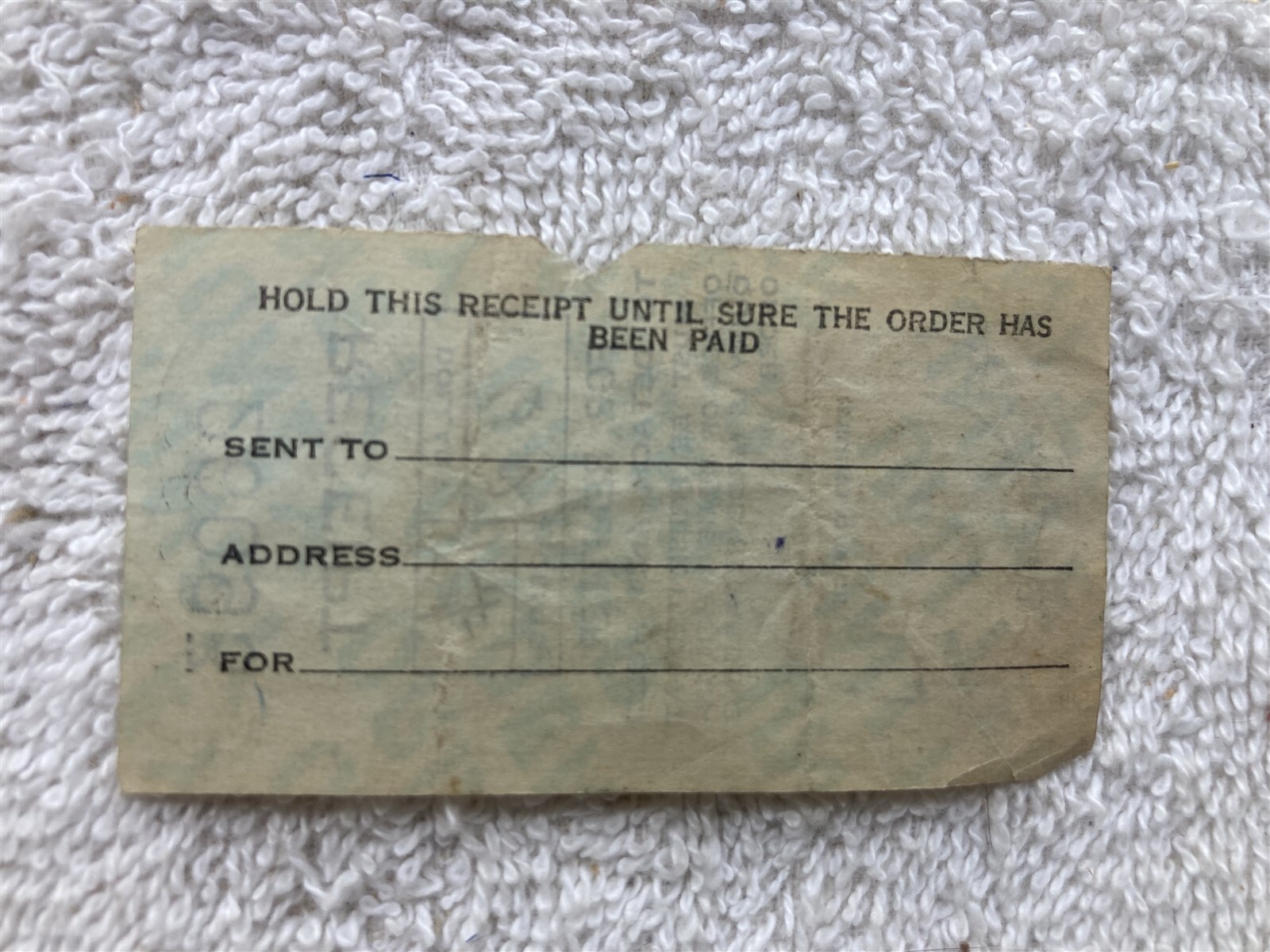 1926 Long Island City NY Unknown Ticket Receipt Vtg