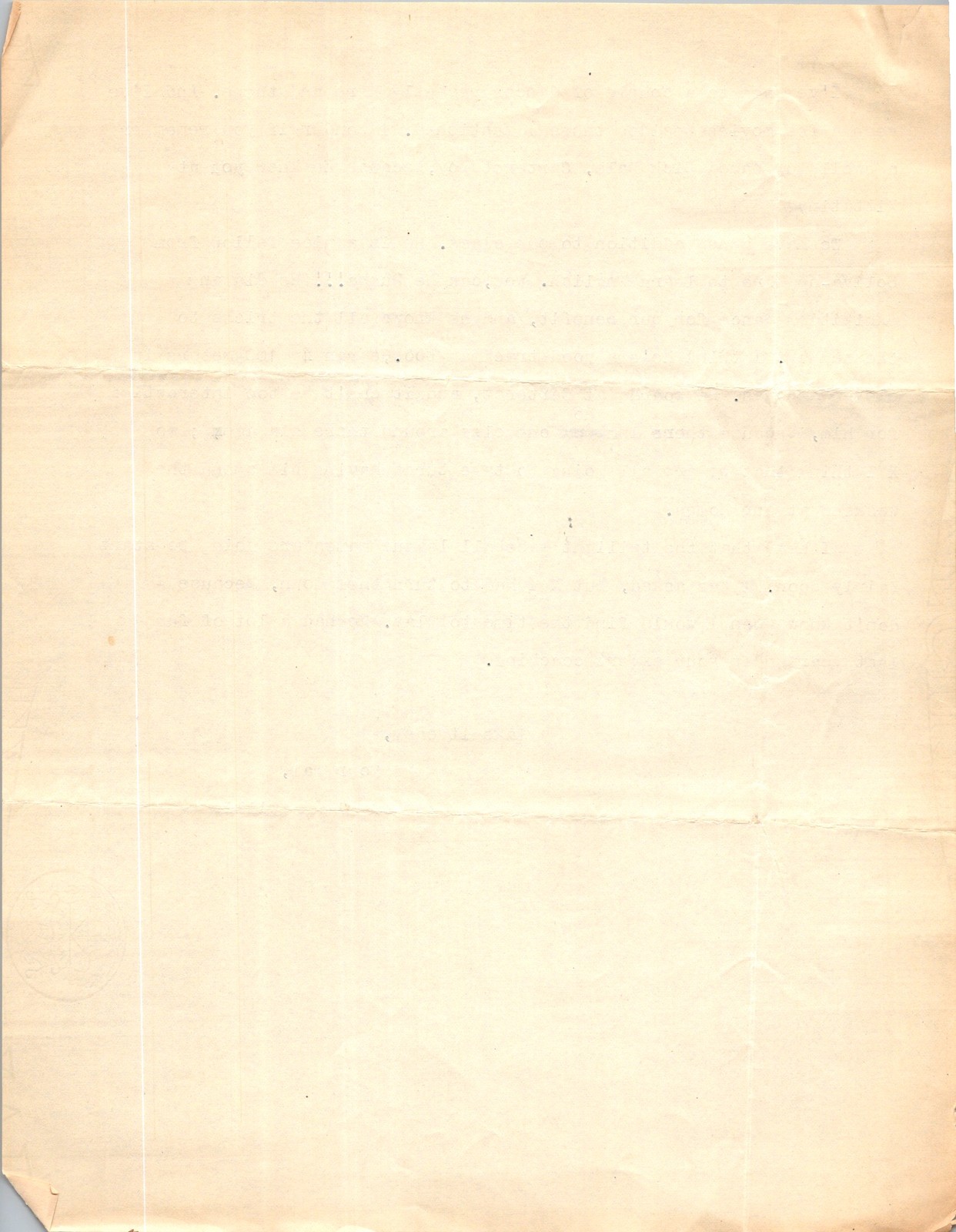 WWII Navy Letter 1945 Oliver Deane 2Pg Typed Correspondence Folded Cream Tan