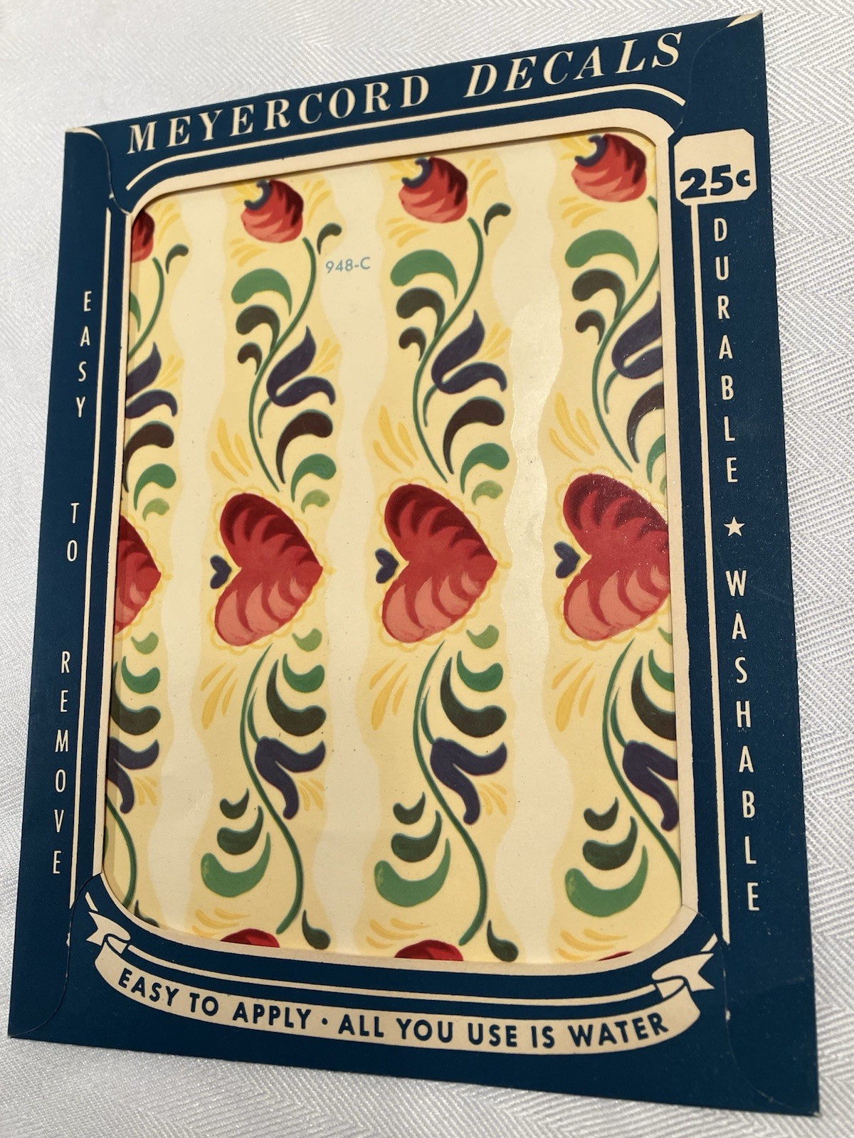 Vintage Meyercord Heart Decals