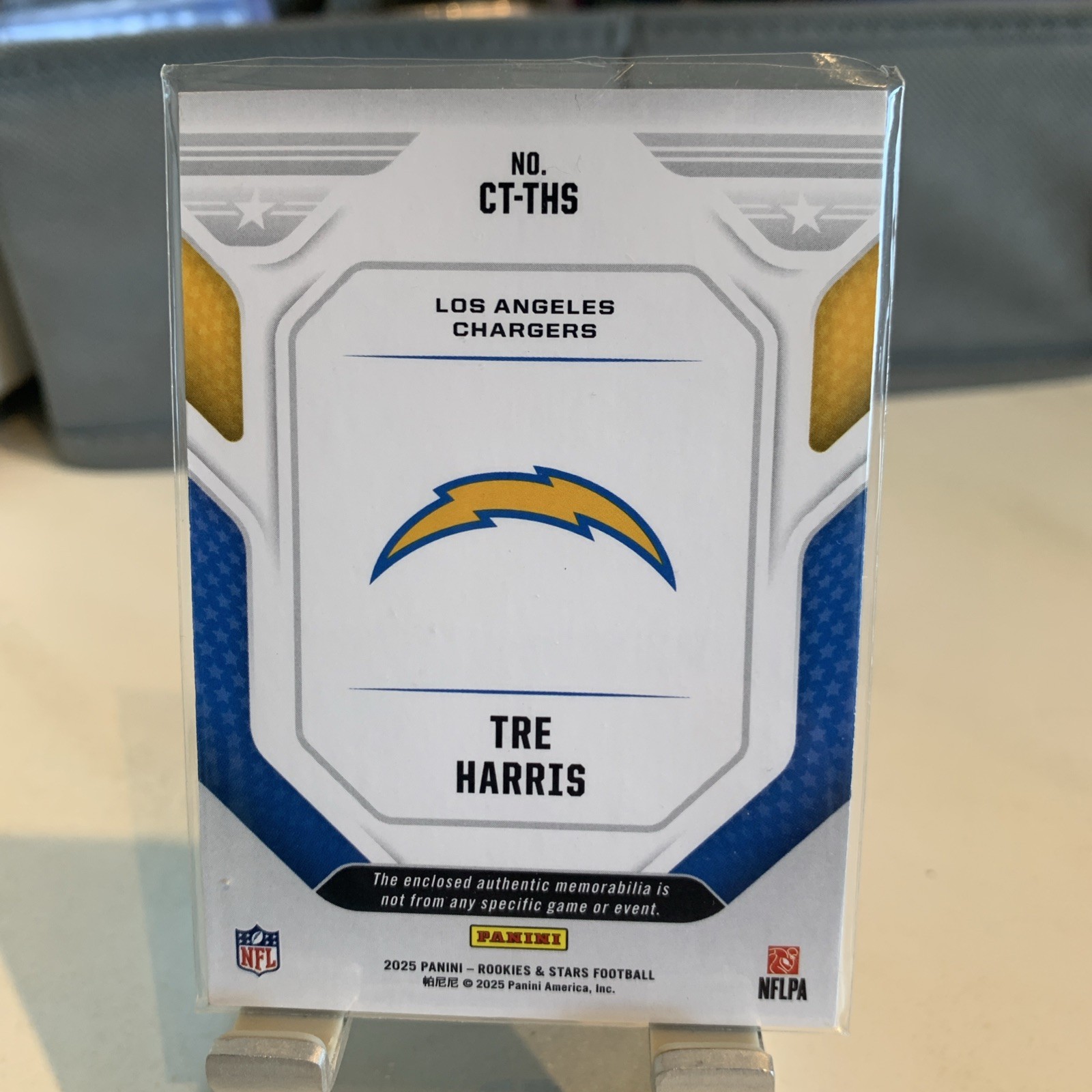 Panini NFL Rookies & Stars 2025 Tre Harris Rookie Patch Red No. CT-THS