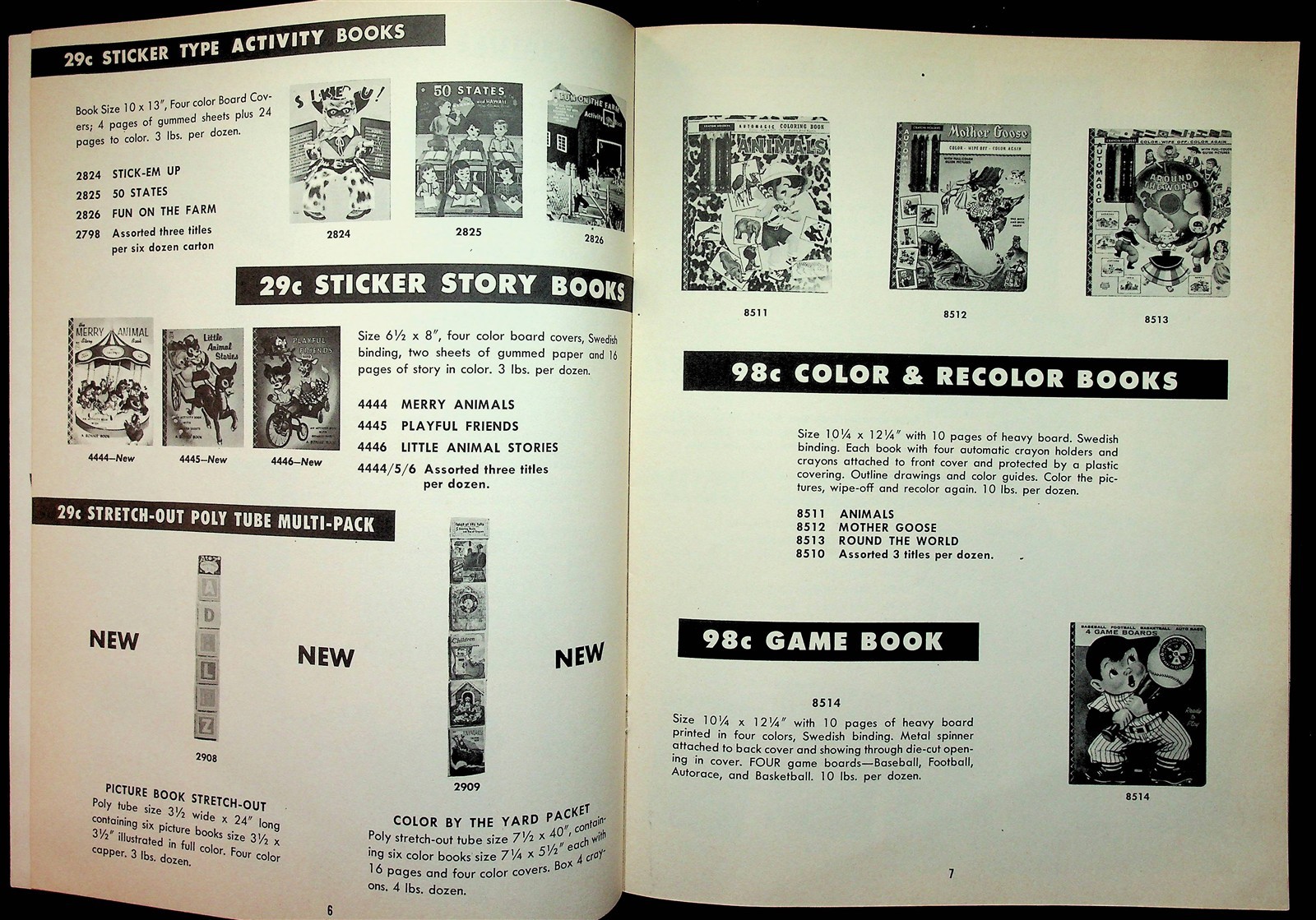Paper Dolls Popeye Samuel Lowe Children’s Books Catalog Fall/Christmas 1959