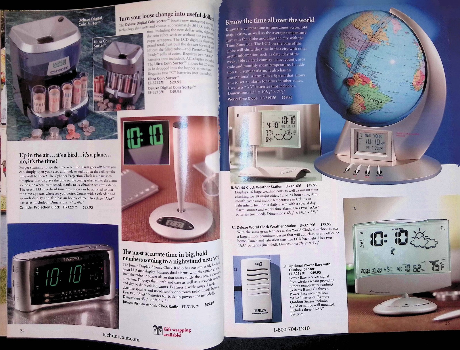 TechnoScout Fall 2003 Mag Catalog LED Candles Electric Scooter Solar Lights