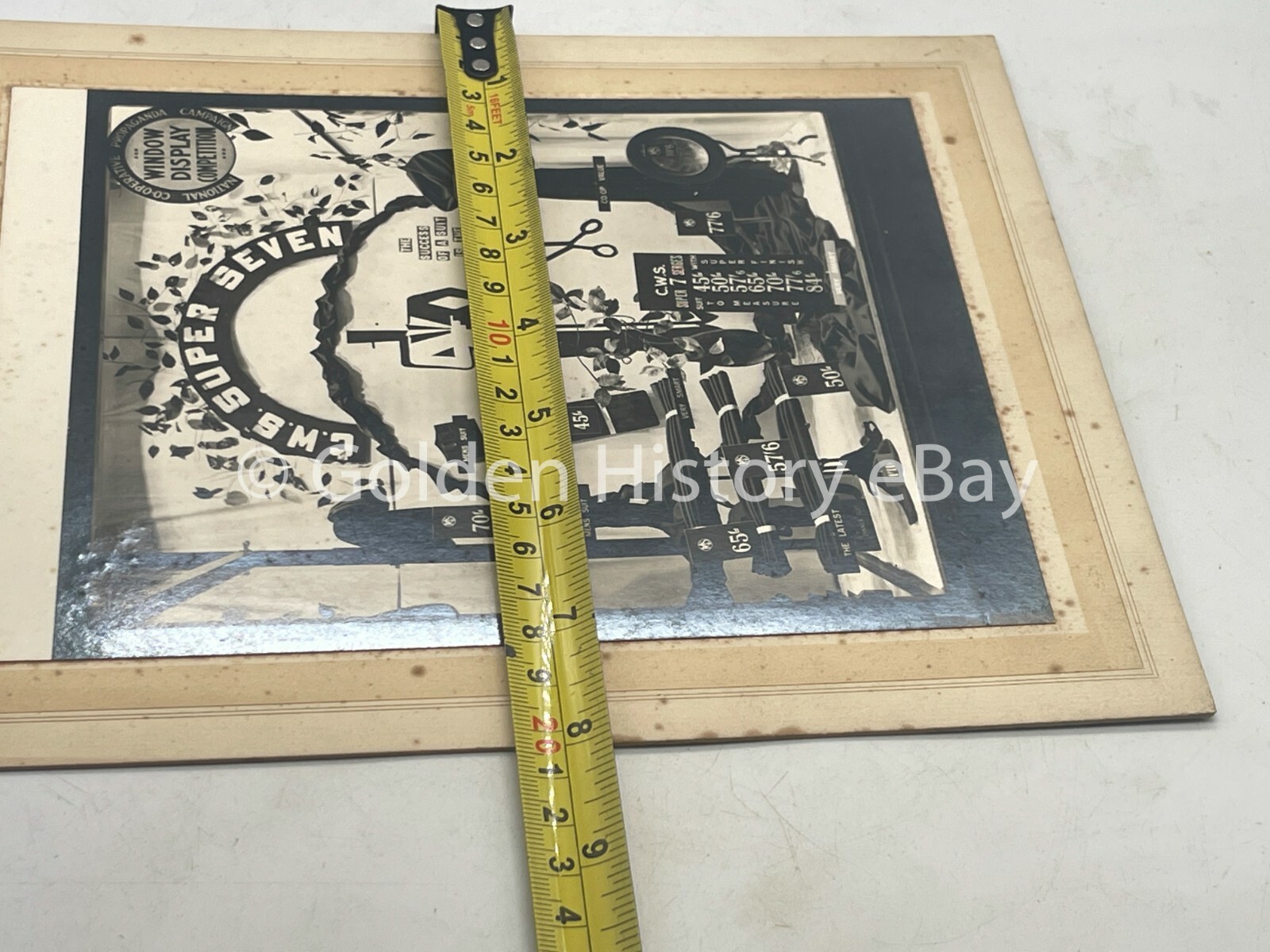 VINTAGE CO-OP SOCIETY CWS WINDOW DISPLAY PHOTO PHOTOGRAPH SUPER SEVEN DISPLAY