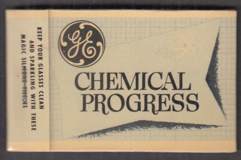 General Electric Chemical Progress eyeglass cleaner tissue packet 1950s