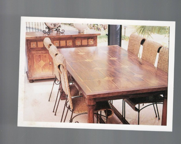 VINTAGE POSTCARD ,UNUSED ,NATURALLY TIMBER , FURNITURE AND HOMEWARES