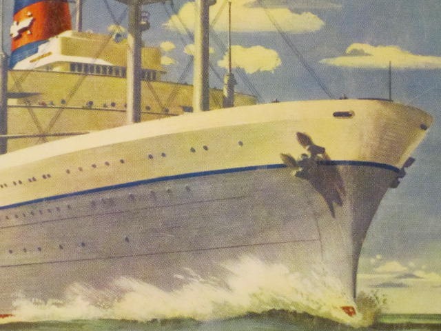 American President Lines Post Card / S.S. President Cleveland & Wilson