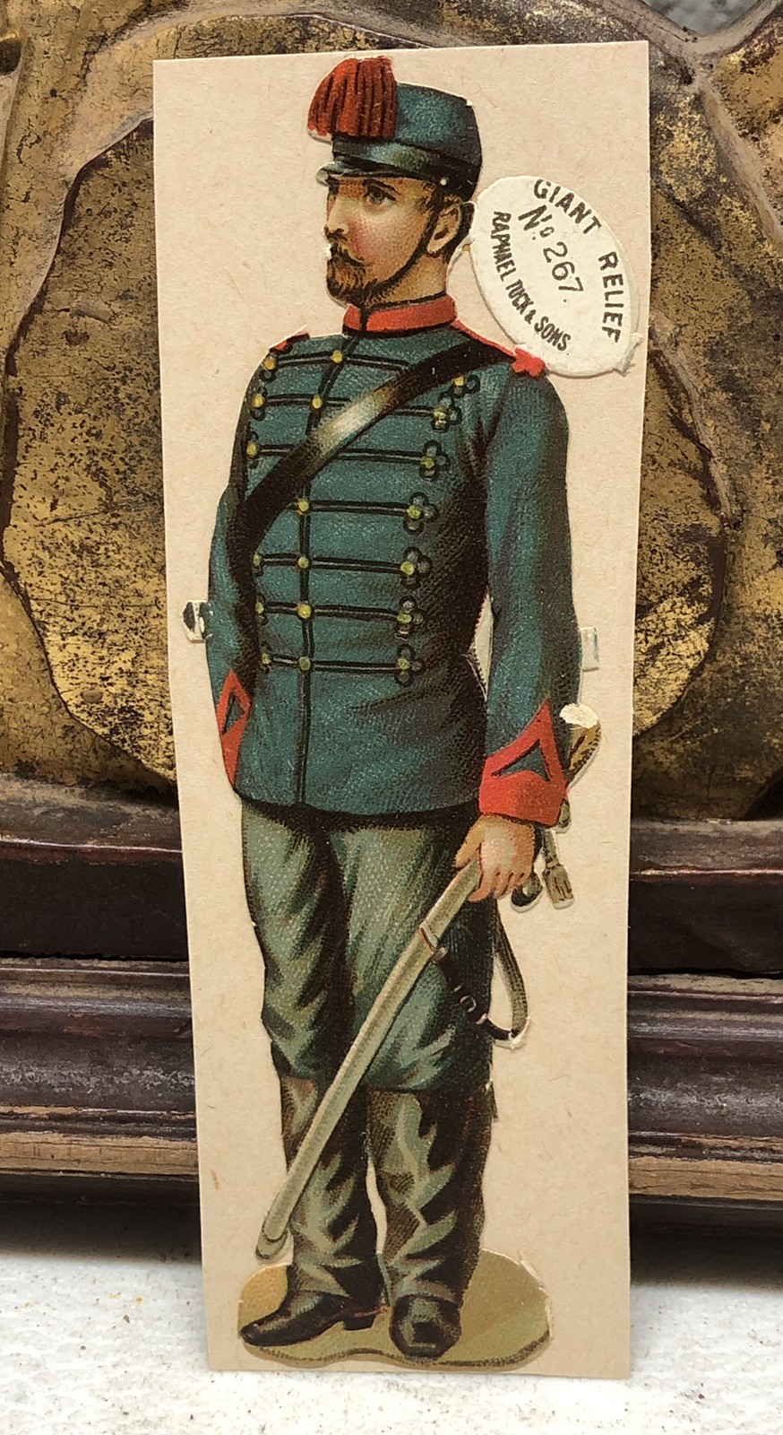 Mounted Artillery Die Cut Scrap by Raphael Tuck & Sons Military Italy #267 – L7