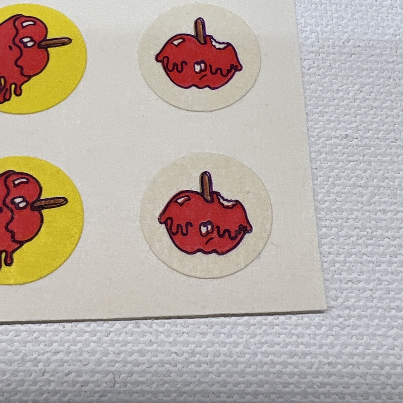 RARE Vintage Matte Scratch & Sniff Stickers 70’s Candy Apple Small Stickers