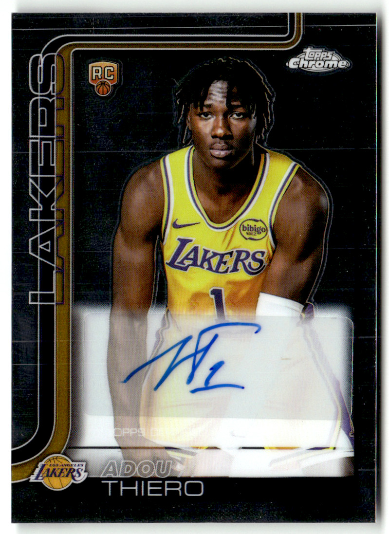 2025 Topps Chrome NBA TCAR-AT Adou Thiero Rookie Auto Base