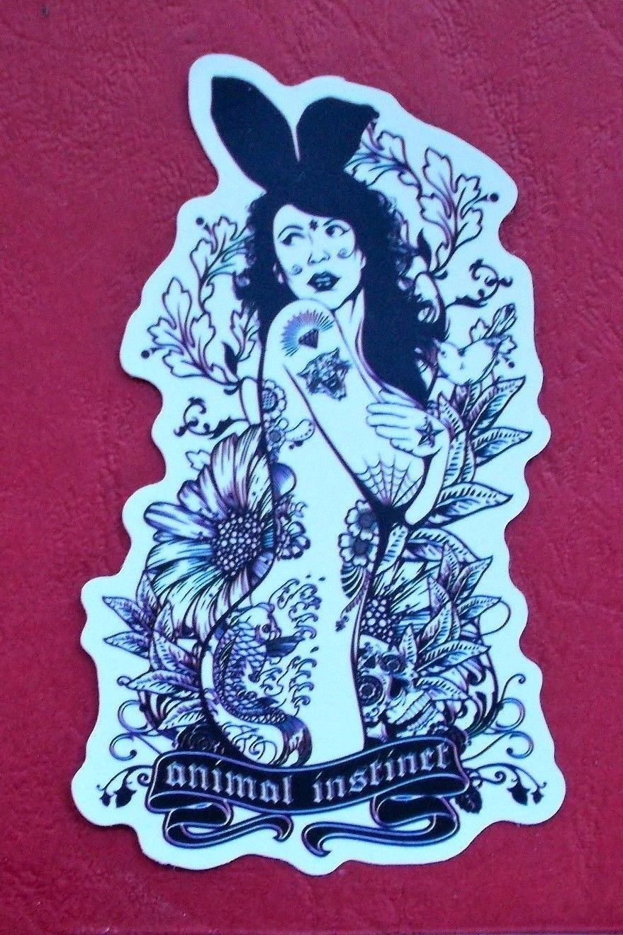 Sticker Decal “Hot Tattoo Girl” Matte Look Stickerbomb Laptop