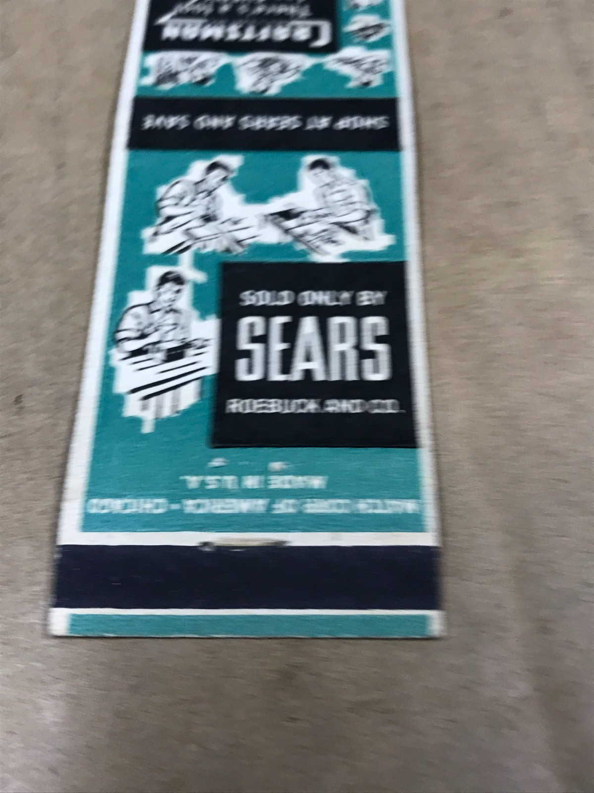 Vintage Sears/Craftsman Tools – Matchcover, Matchbook