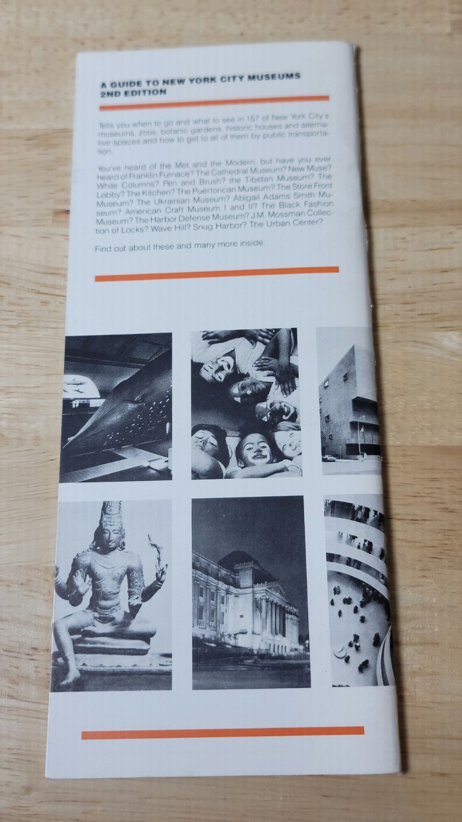 1980s A GUIDE TO NEW YORK CITY MUSEUMS 2nd Edition Booklet Brochure Souvenir